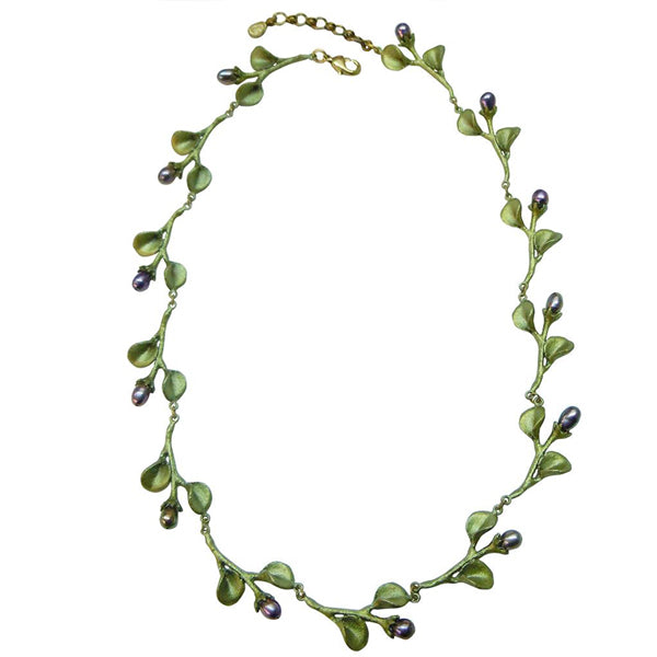 African Violet Bud Necklace by Michael Michaud