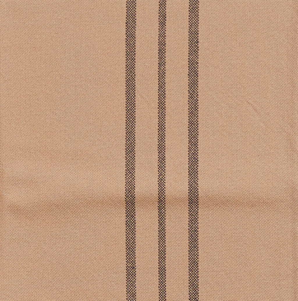 Feed Sack III Pillow Case in Tan with Brown