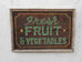Fresh Fruit &amp; Vegetables Americana Art