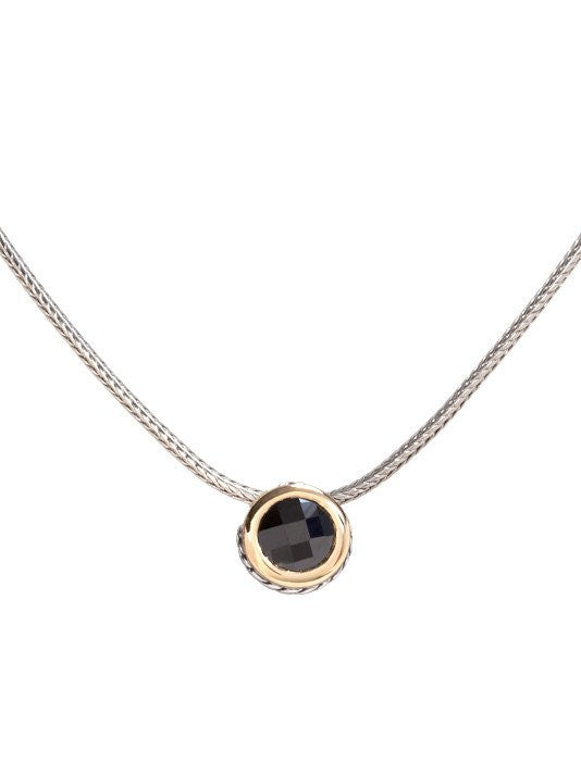 Oval Link Collection CZ Solitaire Necklace by John Medeiros