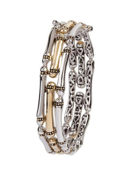 Canias Collection 3 Row Hinged Bracelet by John Medeiros