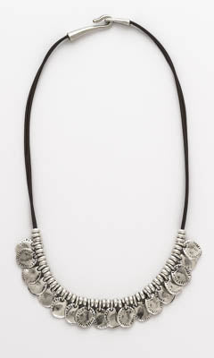 Coins Leather Necklace