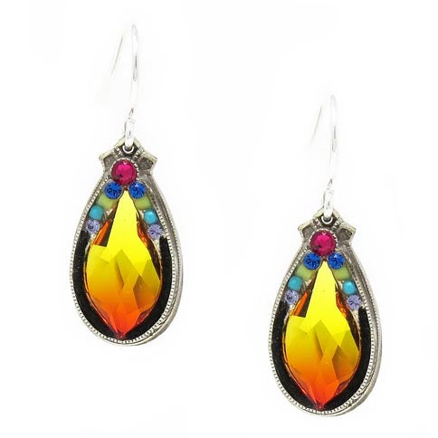 Multi Color Zinnea Simple Drop Earrings by Firefly Jewelry