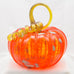 Handblown Glass Pumpkin in Orange with Dots