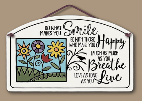 Do What Makes You Smile Large Arch Tile