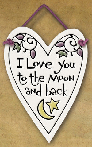 To The Moon And Back Charmer Ceramic Tile