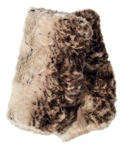 Fawn Luxury Faux Fur Fingerless Gloves
