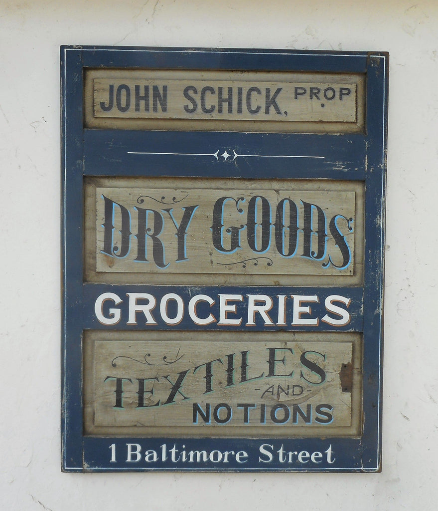 John Schick Prop, Dry Goods (B) - Americana Art - 41" x 31"