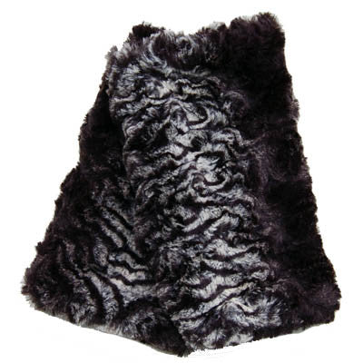 Smokey Essence Luxury Faux Fur Fingerless Gloves