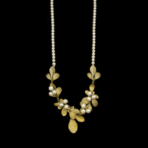 Barberry 16 Inch Adjustable Necklace on Pearl by Michael Michaud