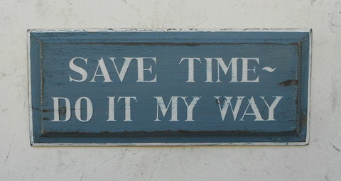 Save Time, Do It My Way Americana Art