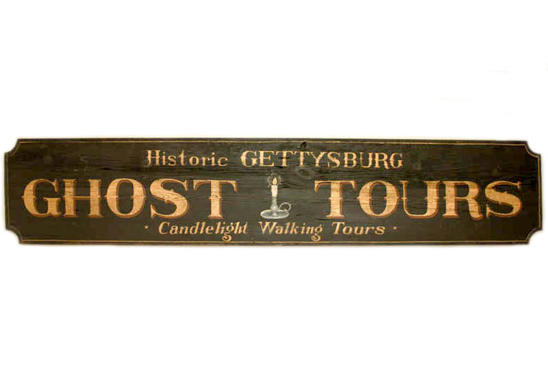 Gettysburg Ghost Tours Extra Large in Black Americana Art