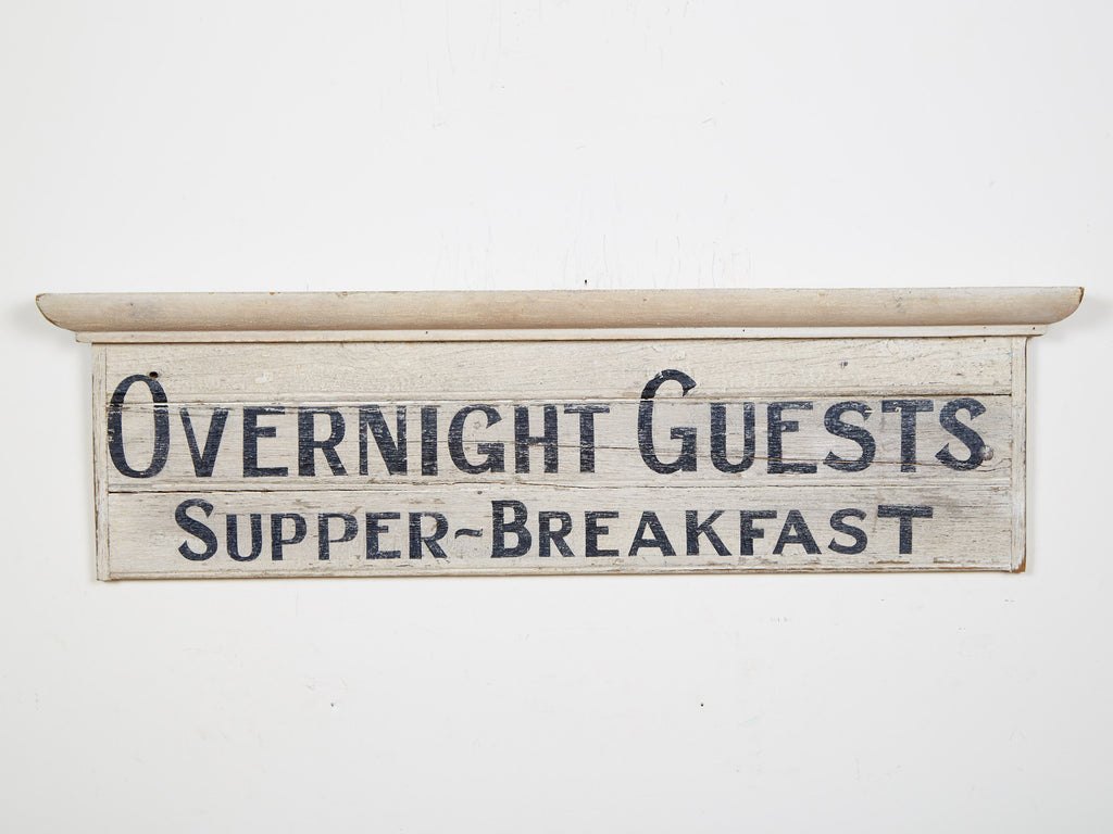 Overnight Guests Sign Americana Art