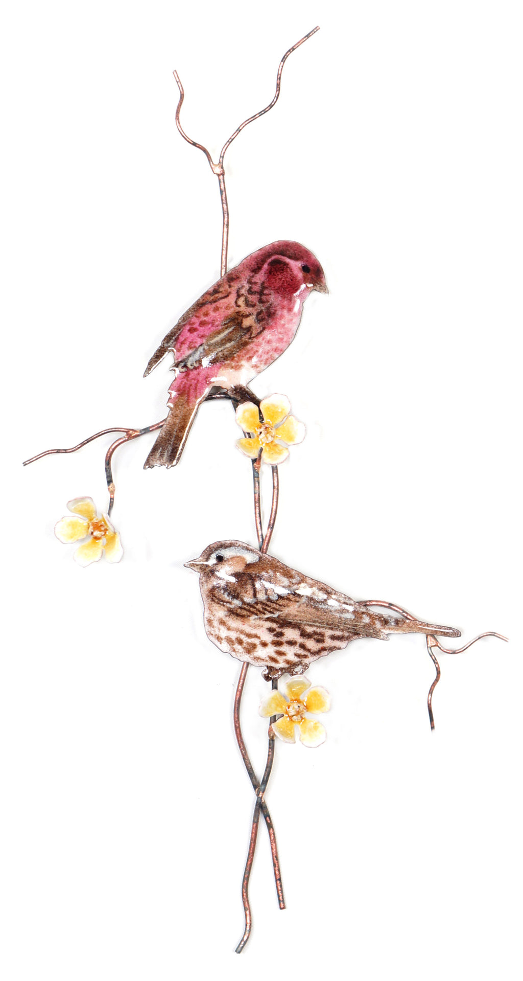 Purple Finch Pair Wall Art by Bovano Cheshire