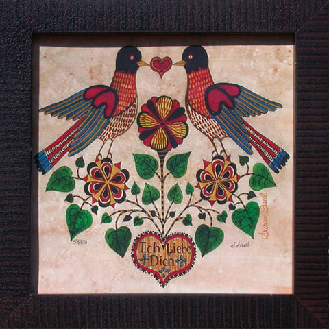 Red Heart Birds by Susan Daul