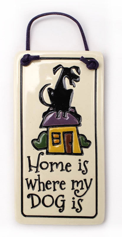 Where Dog Is Charmer Ceramic Tile