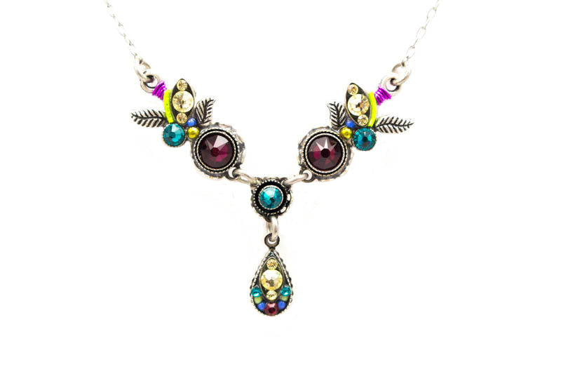 Ruby Botanic Necklace by Firefly Jewelry