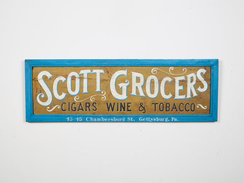 Scott Groceries Sign Americana Art