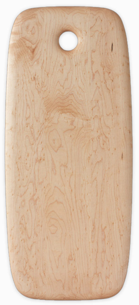 Bird's Eye Maple Breadboard with Hole - 6.75 inches x 21 inches
