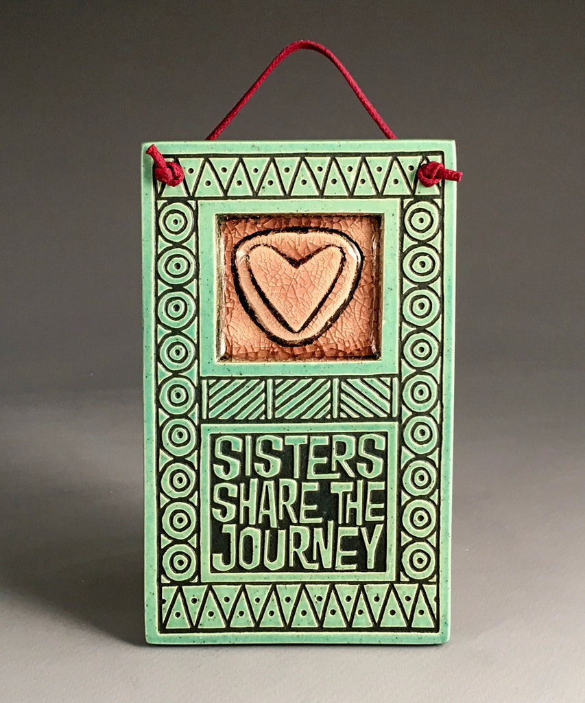 Sisters Share Journey Glass Tile