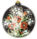 Country Flowers Large Round Ceramic Ornament