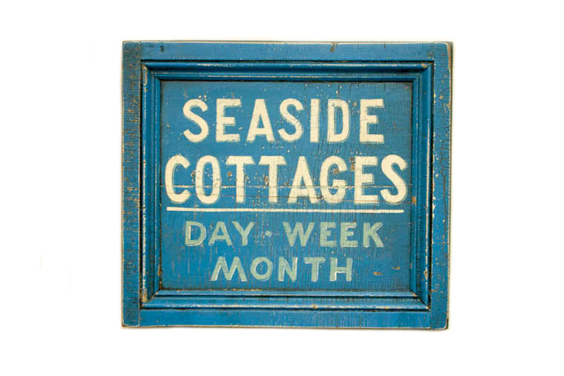 Seaside Cottages, Day, Week, Month Americana Art