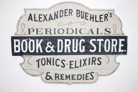 Alexander Buehler's Periodicals Book and Drug Store Americana Art