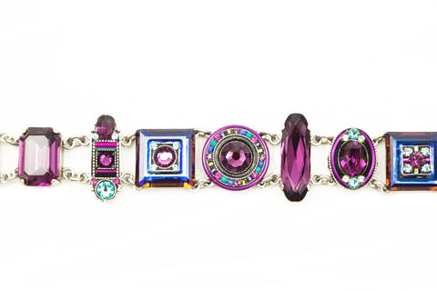 Amethyst La Dolce Vita Crystal Bracelet by FIrefly Jewelry