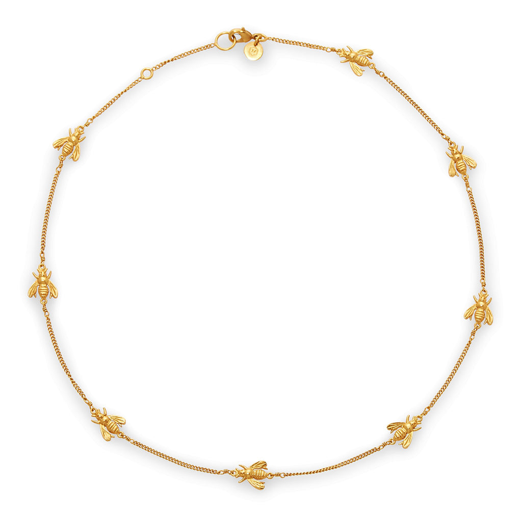 Bee Delicate Necklace Gold by Julie Vos