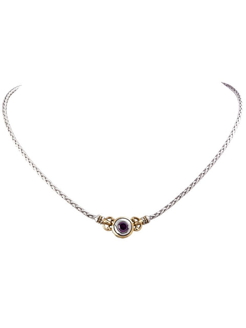 Beijos 6mm CZ Single Stone Necklace by John Medeiros