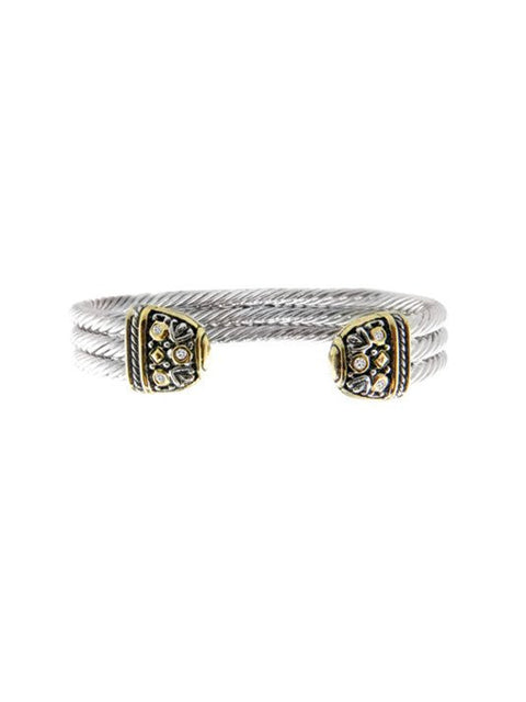 O-Link Collection Triple Wire Filigree Bracelet by John Medeiros