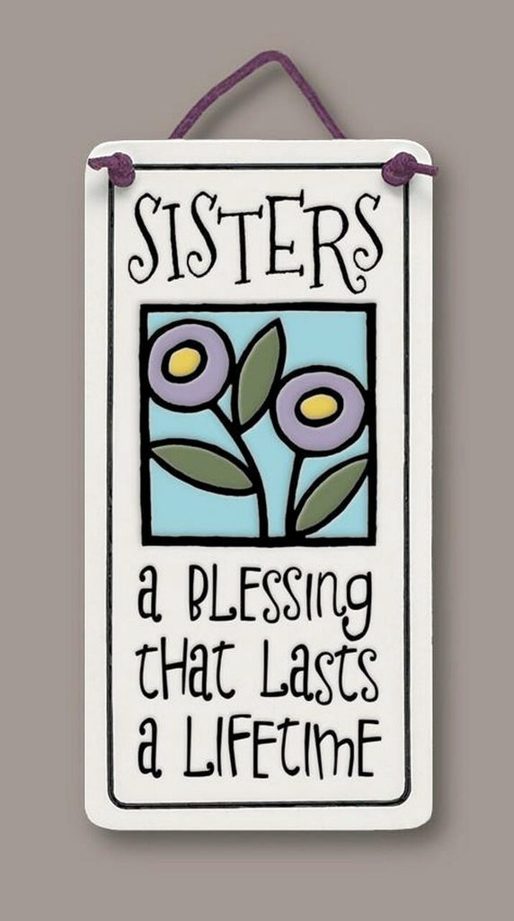 Sisters A Blessing Charmer Ceramic Tile