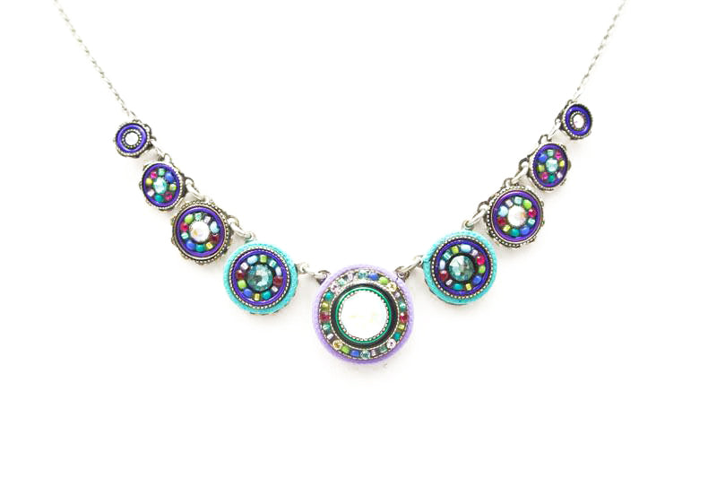 Soft La Dolce Vita Circles Necklace by Firefly Jewelry