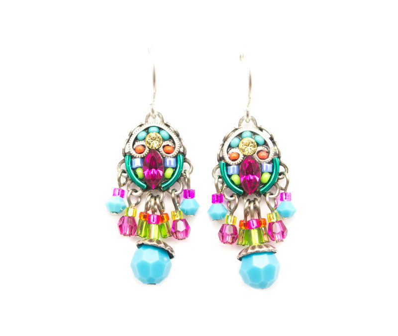 Multi Color Cascade Earrings by Firefly Jewelry