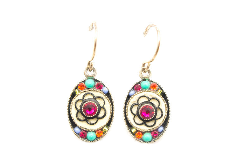 Multi Color Black/White Earrings by Firefly Jewelry