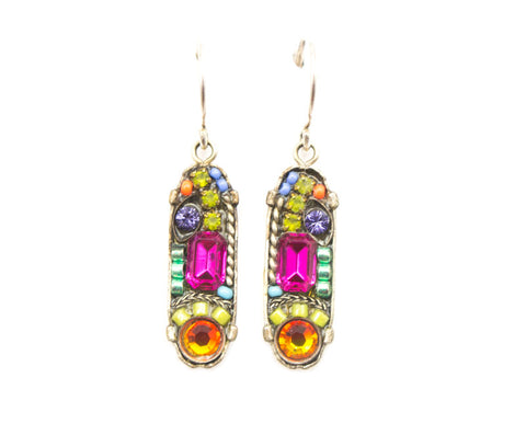 Multi Color La Dolce Vita Oval with Hope and Dream Earrings by Firefly Jewelry