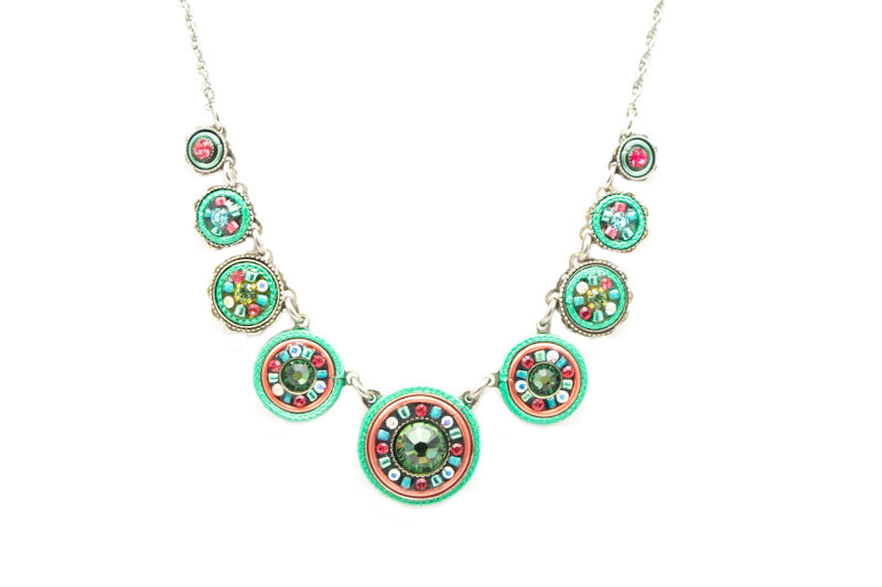 Erinite La Dolce Vita Circles Necklace by Firefly Jewelry