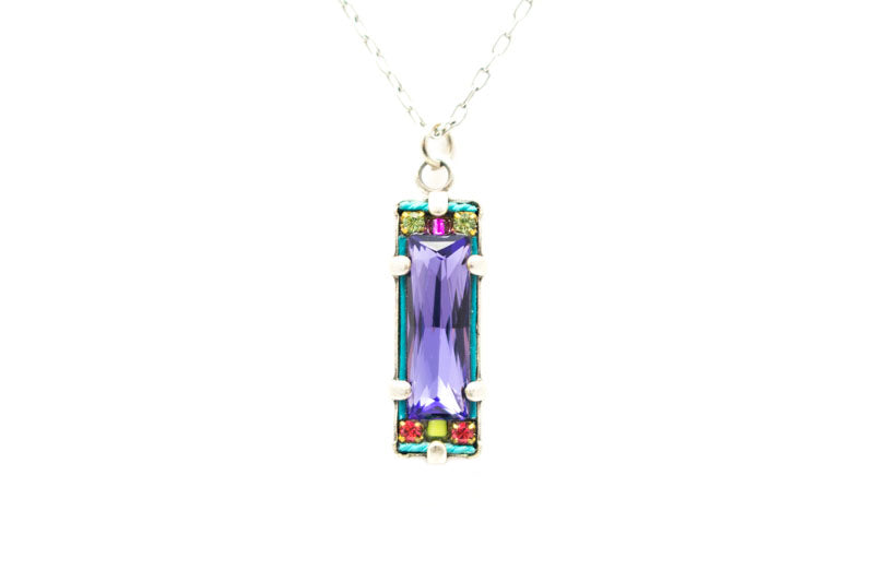 Tanzanite Crystal Pendant Necklace by Firefly Jewelry
