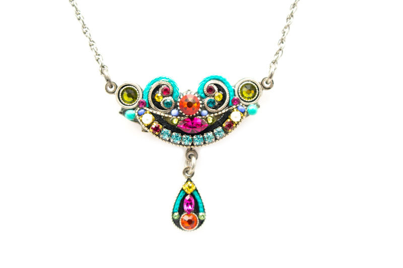 Multi Color Petite Organic Necklace by Firefly Jewelry