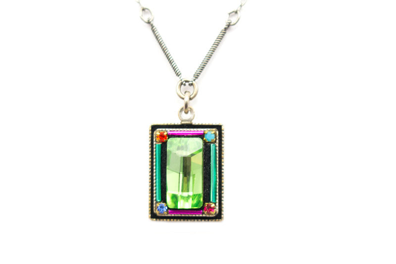 Multi Color Emerald City Necklace by Firefly Jewelry