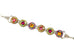 Tangerine Vintage Round Bracelet by Firefly Jewelry