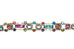 Multi Color Brilliant Elaborate Bracelet by Firefly Jewelry