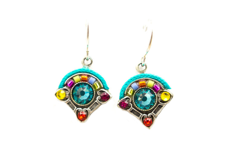 Multi Color Rainbow Earrings by Firefly Jewelry