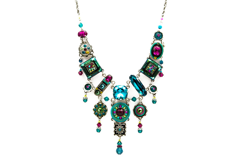 Indicolite La Dolce Vita Elaborate Necklace by Firefly Jewelry
