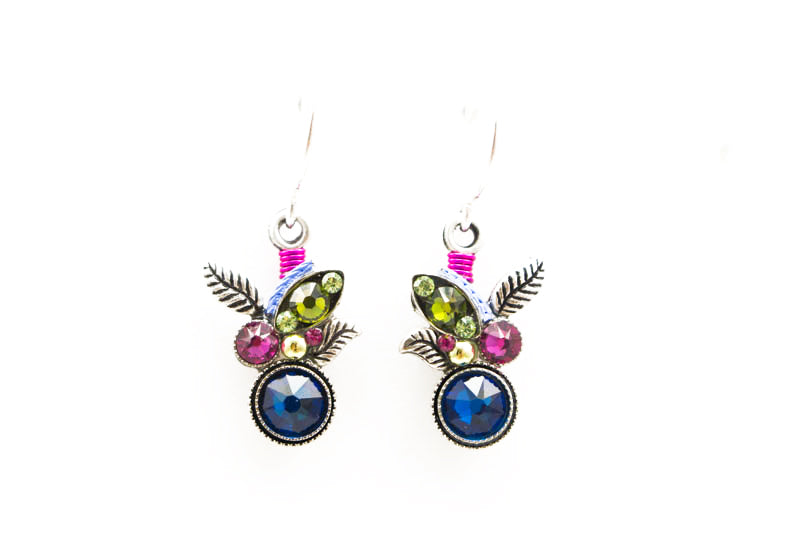 Bermuda Blue Botanic Earrings by Firefly Jewelry