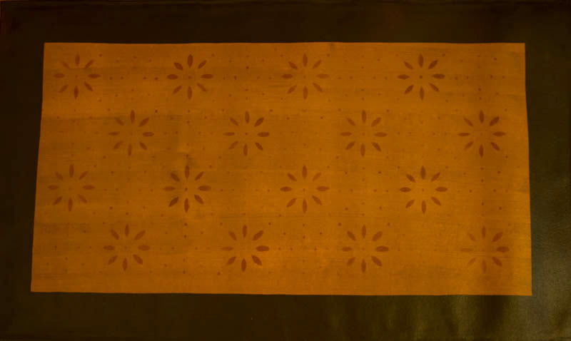 Garrison House with Border in Antique Floorcloth