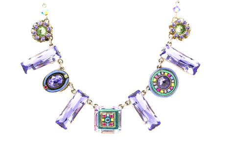 Tanzanite La Dolce Vita Oblong Necklace by Firefly Jewelry