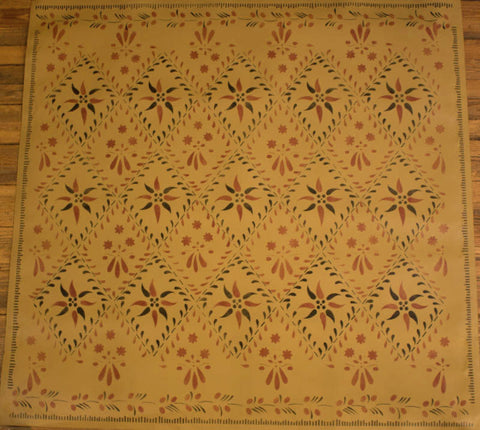 Wayside Inn Floorcloth in Sage Green