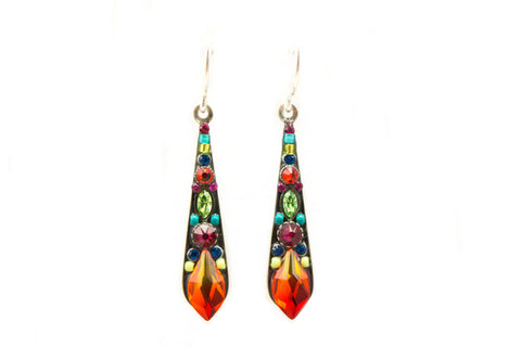 Multi Color Gazelle Medium Drop Earrings by Firefly Jewelry