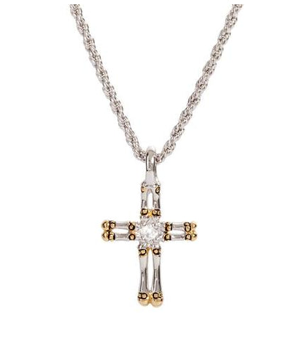Canias Collection Double Row Cross Necklace by John Medeiros - Available in Multiple Lengths